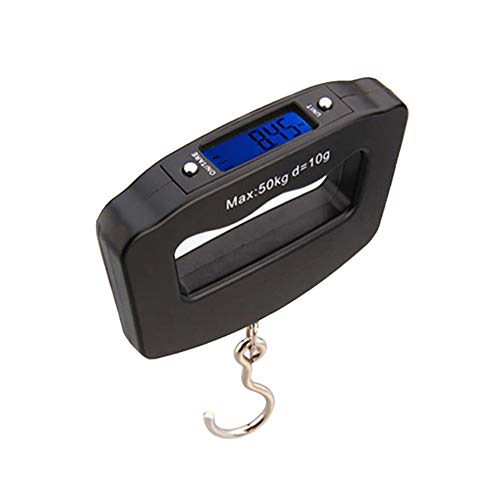 Meichoon Digital Luggage Scale 110lb 50kg Portable Mini Electronic Scale with Fishing Hook Tare Function Backlit LCD Display for Home Farm Factory Hunting Outdoor C42 - Image 1
