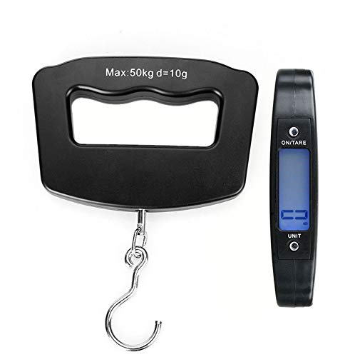 Meichoon Digital Luggage Scale 110lb 50kg Portable Mini Electronic Scale with Fishing Hook Tare Function Backlit LCD Display for Home Farm Factory Hunting Outdoor C42 - Image 3