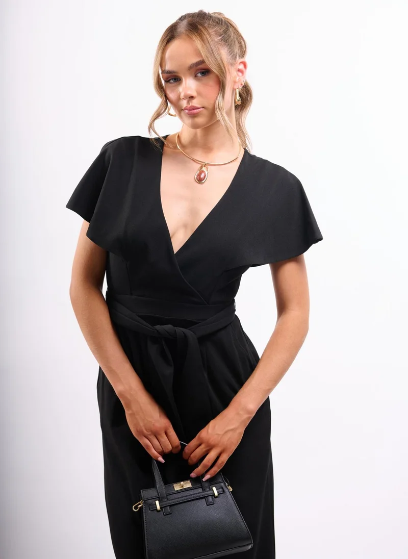 فايا جمبسوت كيب شلويه أسود