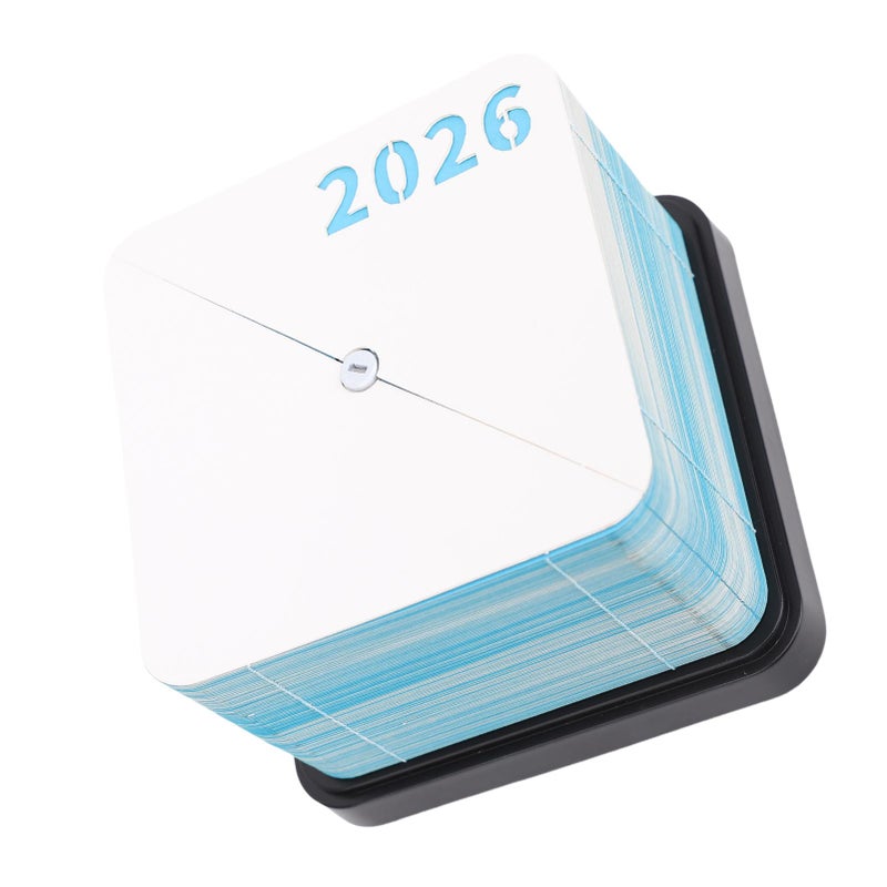 دفتر ملاحظات ثلاثي الأبعاد على شكل الأرض - تقويم 2026 نحت ورقي - مجسم ثلاثي الأبعاد ديكور منزلي خشبي للديكور المكتبي المنزلي - هدية عطلات - Image 3