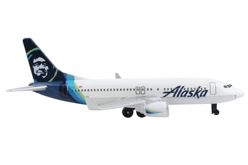Daron Toy Airplane – Alaska Airlines – Die-Cast Metal Model Airplane Toy with Plastic Parts for Kids Ages 3+ - Image 5