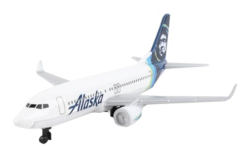 Daron Toy Airplane – Alaska Airlines – Die-Cast Metal Model Airplane Toy with Plastic Parts for Kids Ages 3+ - Image 3