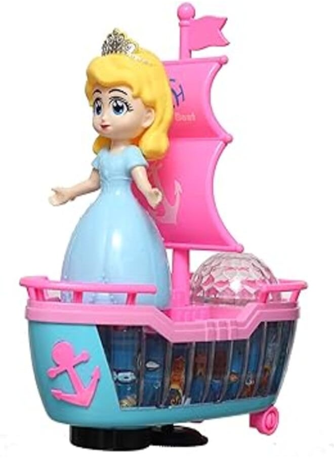 Retail M8018-15 Electric Boat Toy - Multi Color 