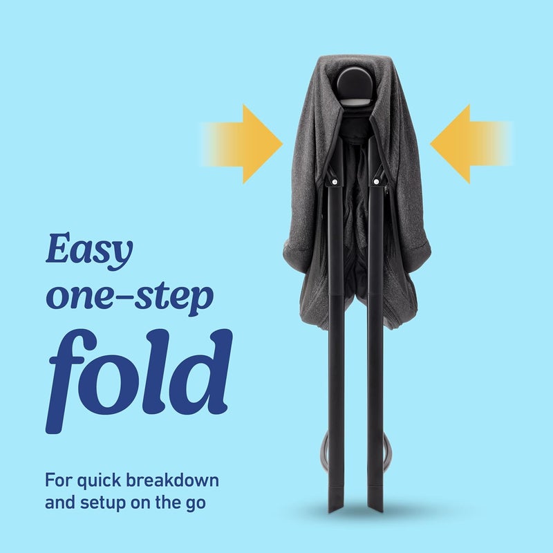 GRACO غراكو لايت ترافيلر 4 في 1 بلايارد مع 4 أوضاع سرير بجانب السرير، بلاي بن للأطفال، وضع اللعب الحر وخيمة النوم، بلايارد خفيف الوزن محمول مع مظلة وحقيبة حمل - Image 5