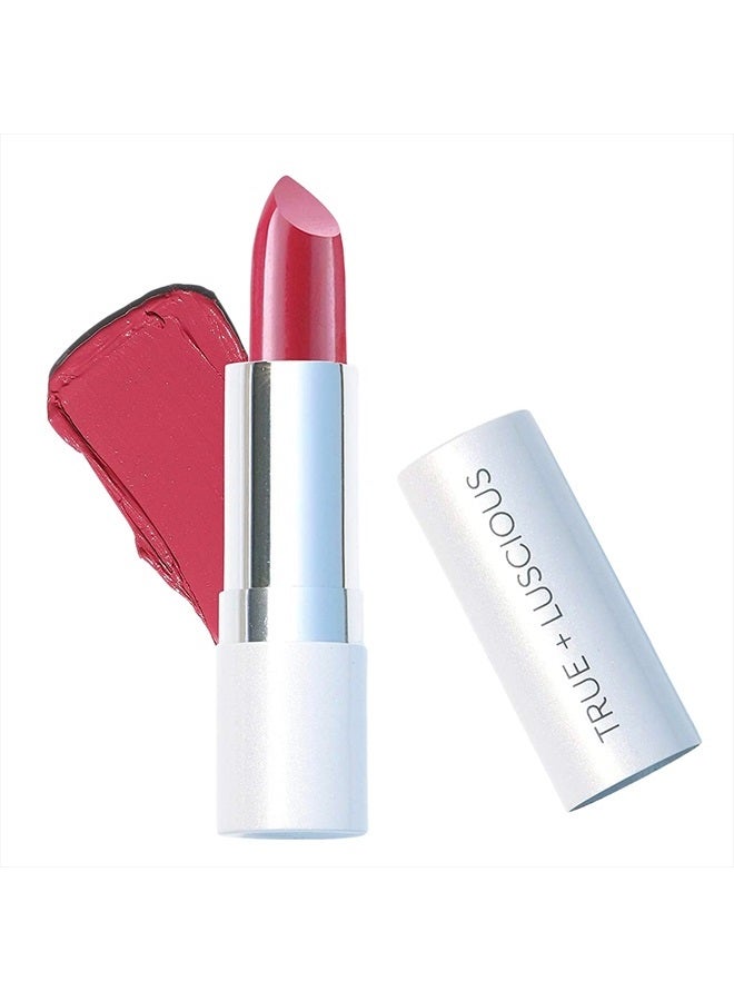 True + Luscious Super Moisture Lipstick – Clean, Vegan and Cruelty Free – Lasting Hydration for Dry Lips with a Sheer Finish – Creamy Rose - Image 1