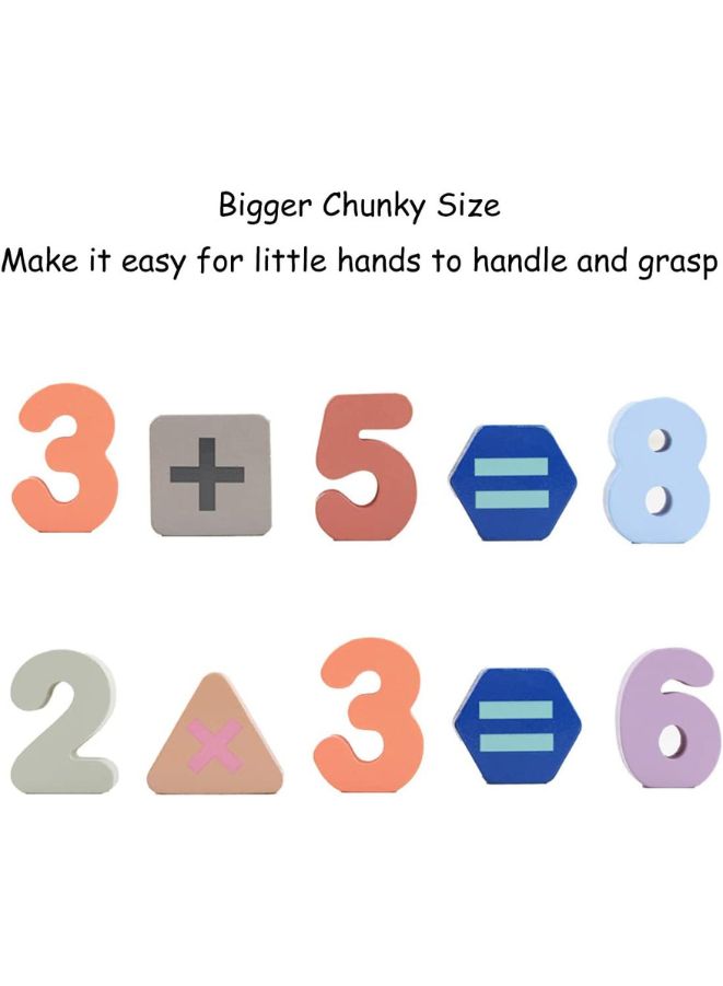 Large Alphabet Upper Case Letter and Number Wooden Puzzle Learning Educational Board Toys for Kids, Pack of 2 - Image 5