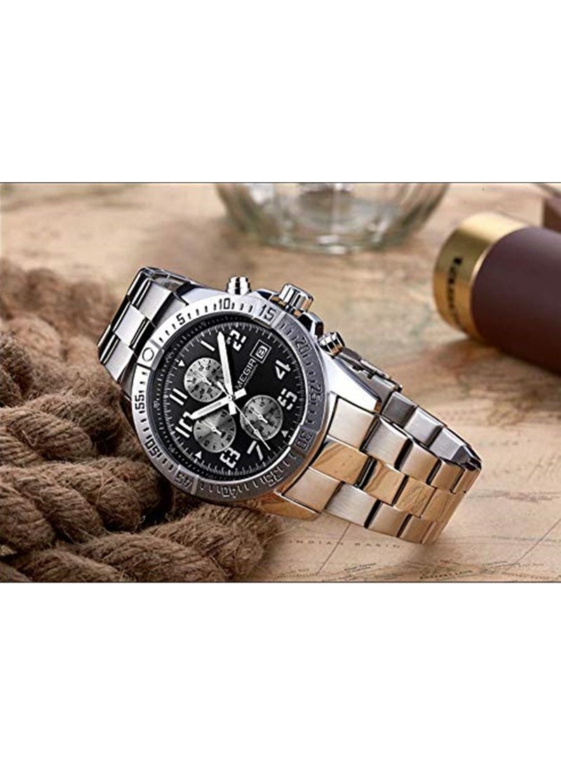 MEGIR Casual Watch for Men Analog Stainless Steel -2030 - Image 3