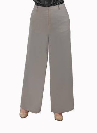 High Waist Wide Leg Pants With Elastic Back Band - Cafe - pzsku/ZB1045047FA53AE4C2DFCZ/45/_/1706317724/5f43b726-1771-4b05-a1aa-504d5ed40579
