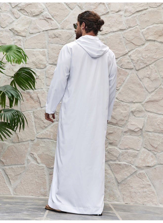 عباية - قبعة إسلامية، عصابة رأس، عمامة - أخضر عسكري، مقاس XXL - غطاء رأس إسلامي، قبعة كوفي، قبعة صلاة، عمامة مطرزة، إكسسوار عربي - Image 5