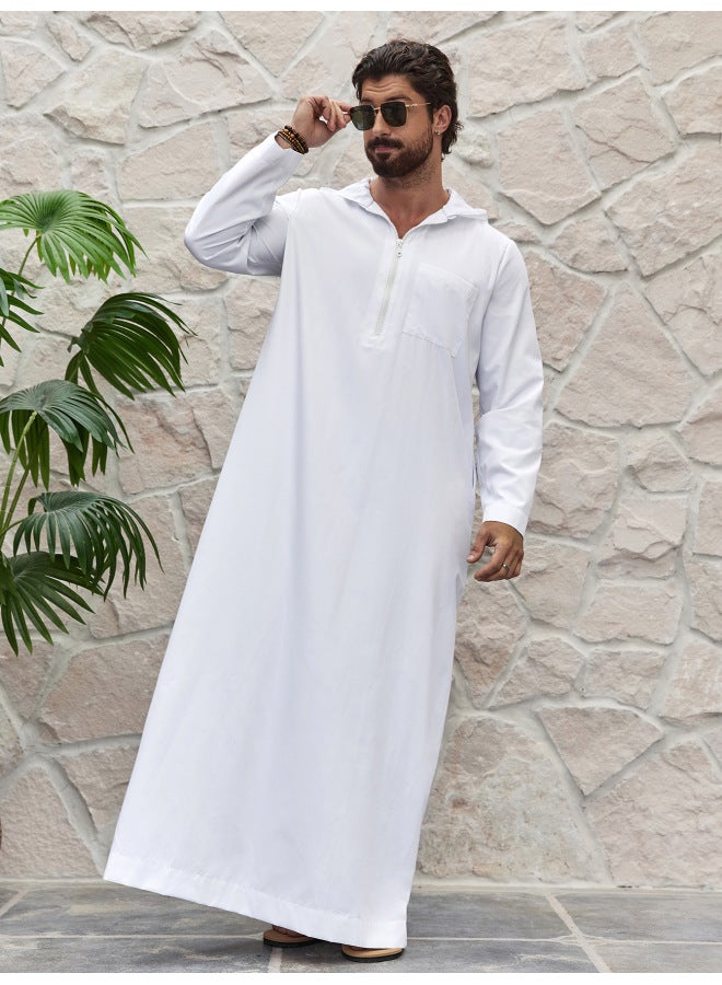 عباية - قبعة إسلامية، عصابة رأس، عمامة - أخضر عسكري، مقاس XXL - غطاء رأس إسلامي، قبعة كوفي، قبعة صلاة، عمامة مطرزة، إكسسوار عربي - Image 3