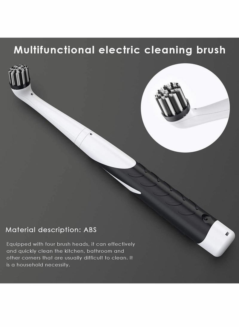 SYOSI Electric Sonic Cleaning Brush Sonic Sink Scrubber with 4 Brush Head Cleaning Brush Oscillating Cleaning Tool Power Brush Handheld Cordless Electric Scrubber - Image 5
