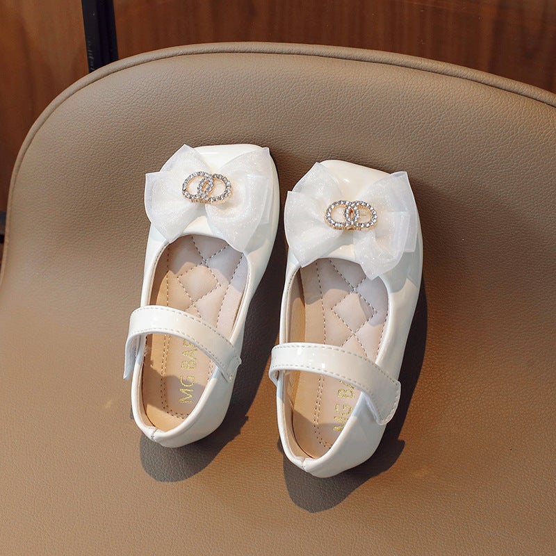 Girls' Shoes 2026 New Style Baby Fashion Princess Flats Soft Sole Korean Style Girls' Shoes Children'S Small Leather Shoes - Image 4