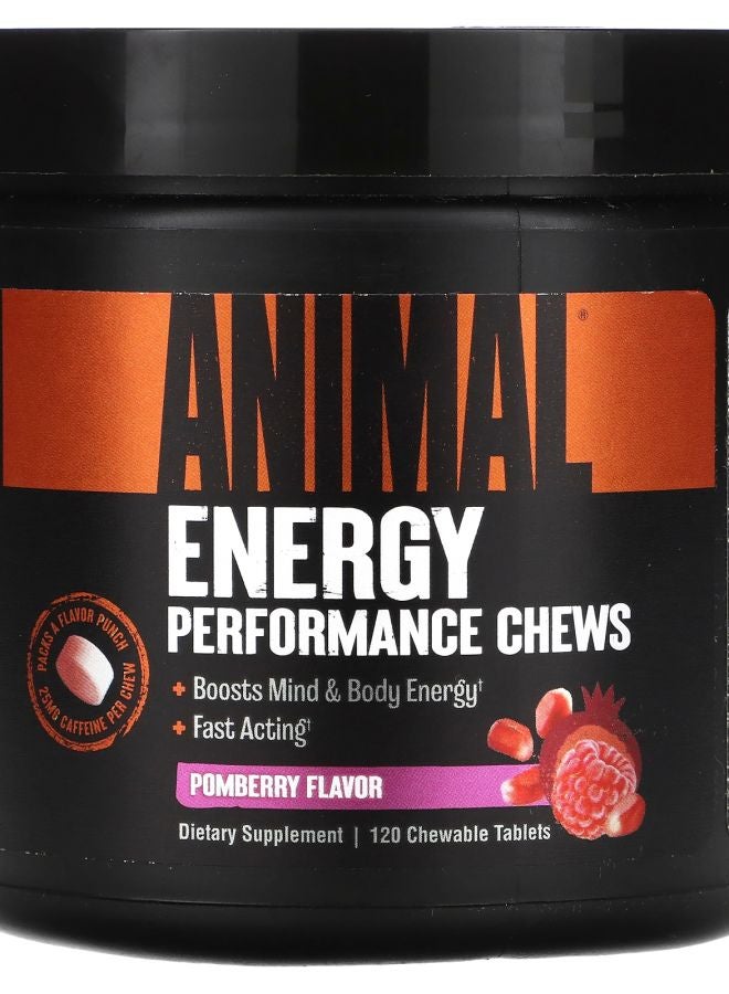Energy Performance Chews Pomberry 120 Chewable Tablets