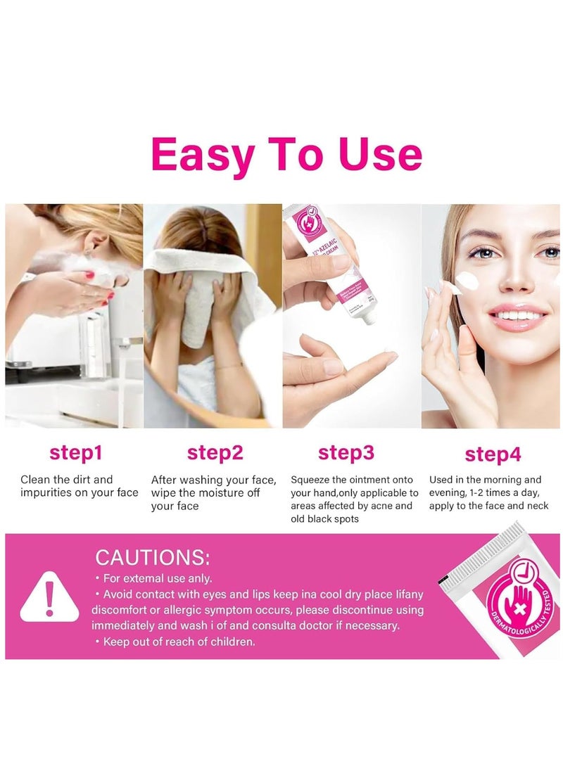 SOUTH MOON - Azelaic Acid Serum 12% - Facial Serum with Niacinamide & Vitamin C - Redness Relief, Dark Spot Corrector - Hyaluronic Acid & Niacinamide for Acne & Rosacea - Balances Excess Sebum (20g) - Image 1