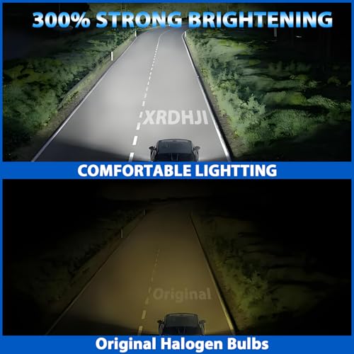XRDHJI Fit for GMC Acadia 2013-2019 High Performance Halogen Headlight Bulbs,9012 High Low Dual Beam Headlamp Replacement Bulbs Kit, Plug and Play,Pack of 2 - Image 3