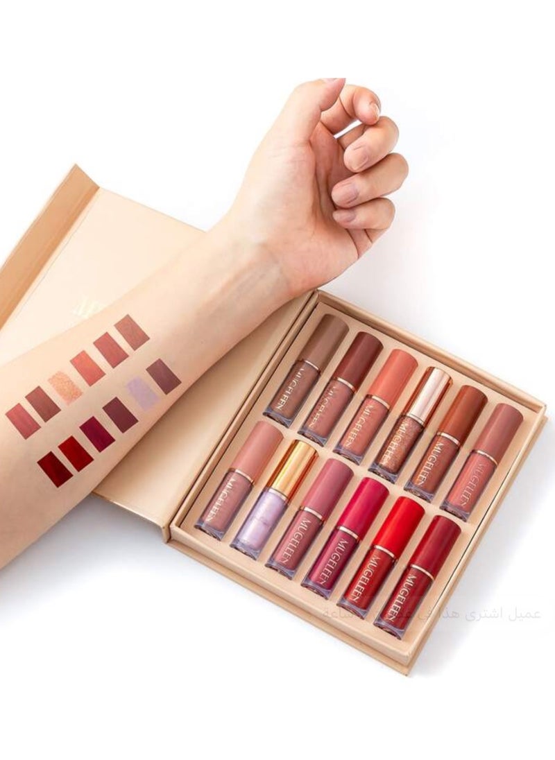 12 Colors Matte Moisturizing Fade Resistant Lipstick Set