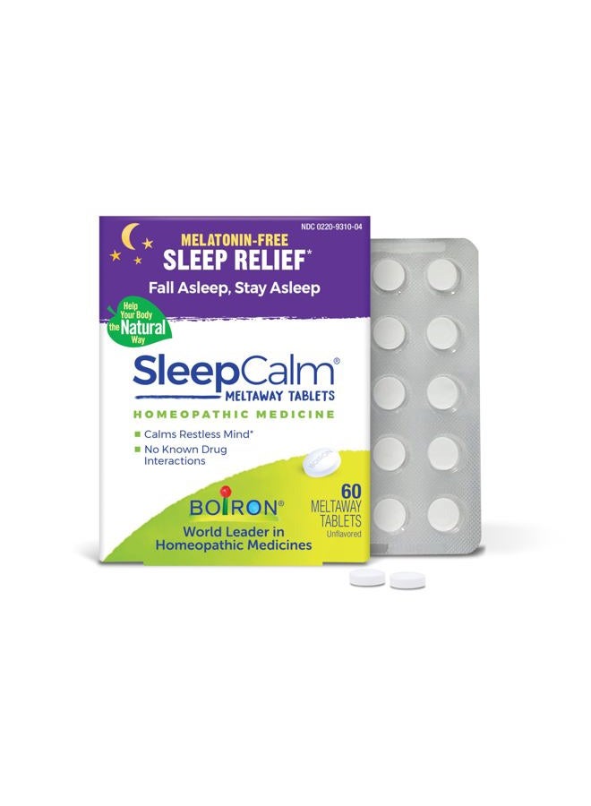 Boiron SleepCalm Sleep Aid for Deep, Relaxing, Restful Nighttime Sleep - Melatonin-Free and Non Habit-Forming - 60 Count - Image 1