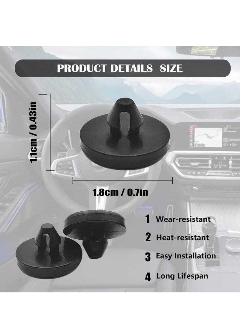 Oasisgalore 12PCS Brake Light Switch Stoppers, Automotive Pedal Pads for Brake & Clutch, 90541-06036 (Black)  - Image 2