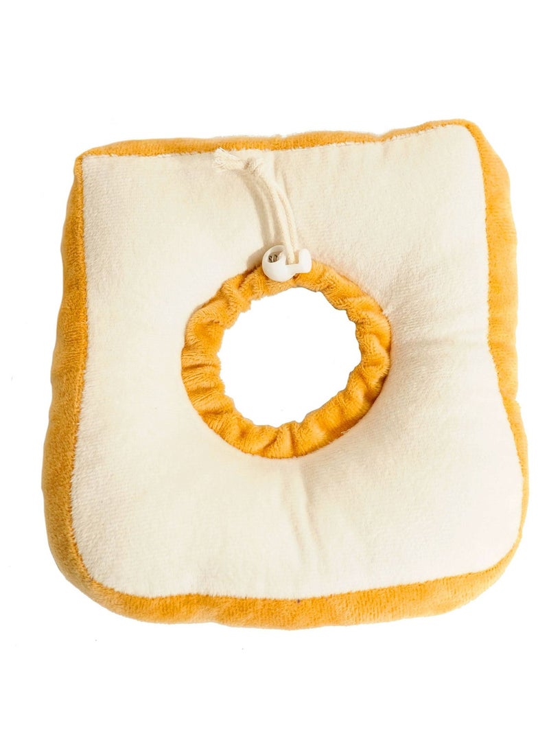 Adjustable Cat Recovery Collars & Cones, Soft Toast-Shaped Elizabethan Collar for Cats and Dogs, Prevents Licking and Biting Post-Surgery, Comfortable, Fits Neck Sizes 15-30cm - Image 4