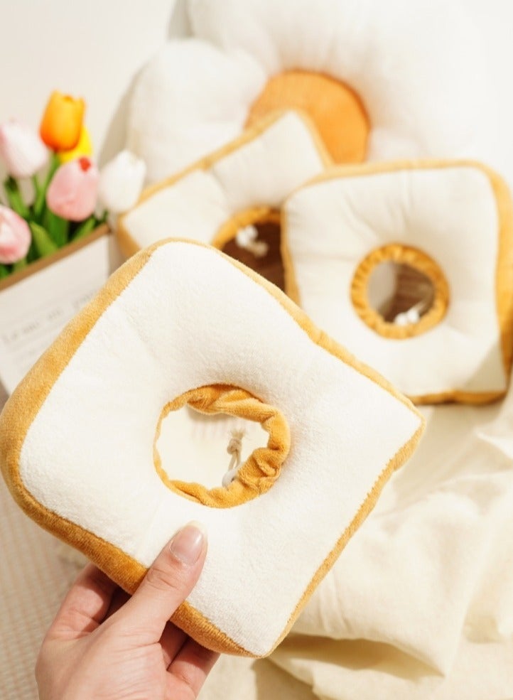 Adjustable Cat Recovery Collars & Cones, Soft Toast-Shaped Elizabethan Collar for Cats and Dogs, Prevents Licking and Biting Post-Surgery, Comfortable, Fits Neck Sizes 15-30cm - Image 3