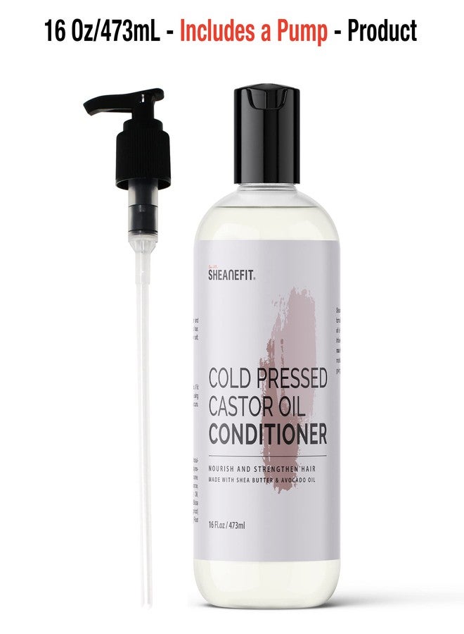 Sheanefit Cold Pressed Castor Oil Daily Shampoo Conditioner 16oz (Castor Oil Conditioner - 16oz) - Image 4