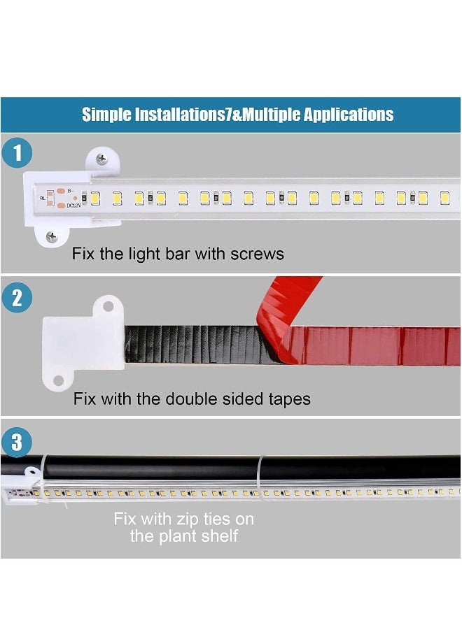 ماركة غير محددة - أشرطة إضاءة LED لنمو النباتات، ضوء نمو كامل الطيف للنباتات الداخلية مع مؤقت تشغيل وإيقاف تلقائي، 10 مستويات قابلة للتعتيم مع 48 مصباح LED، مصباح نمو يشبه الشمس للشتلات والزراعة المائية - Image 1