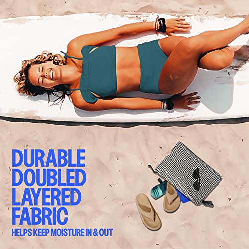 Acteon Wet Dry Bag, Large Travel Water-Resistant Swimsuit & Clothes Organizer, Foldable Pocket Sized Pool, Beach & Gym Bags, Fit for Bikini, Swim Workout Shoes & Towels, Toiletries, Dirty Laundry - Image 4