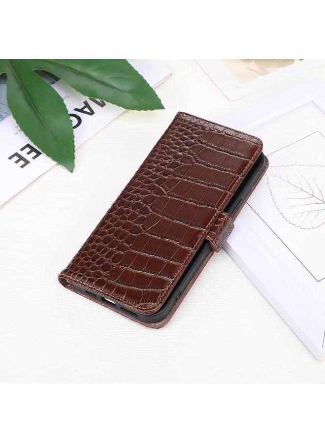 S-TOP Case For Honor X9c 5G Global Crocodile Top Layer Cowhide Leather Phone Case - Image 2