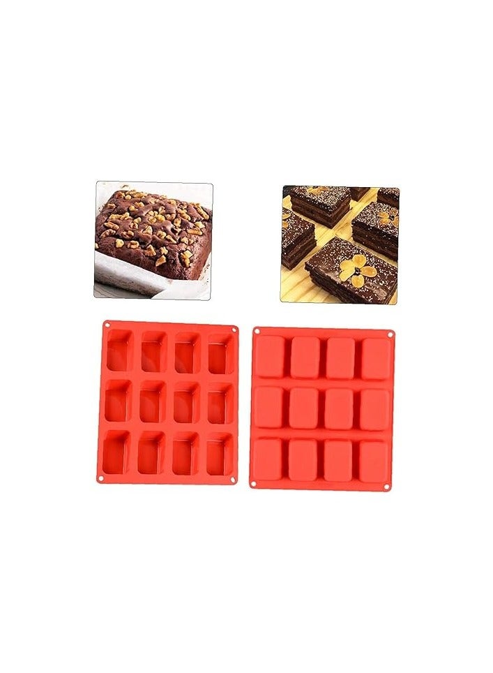 12Cavity Square Silicone Mold for Chocolate and Soap - Image 3