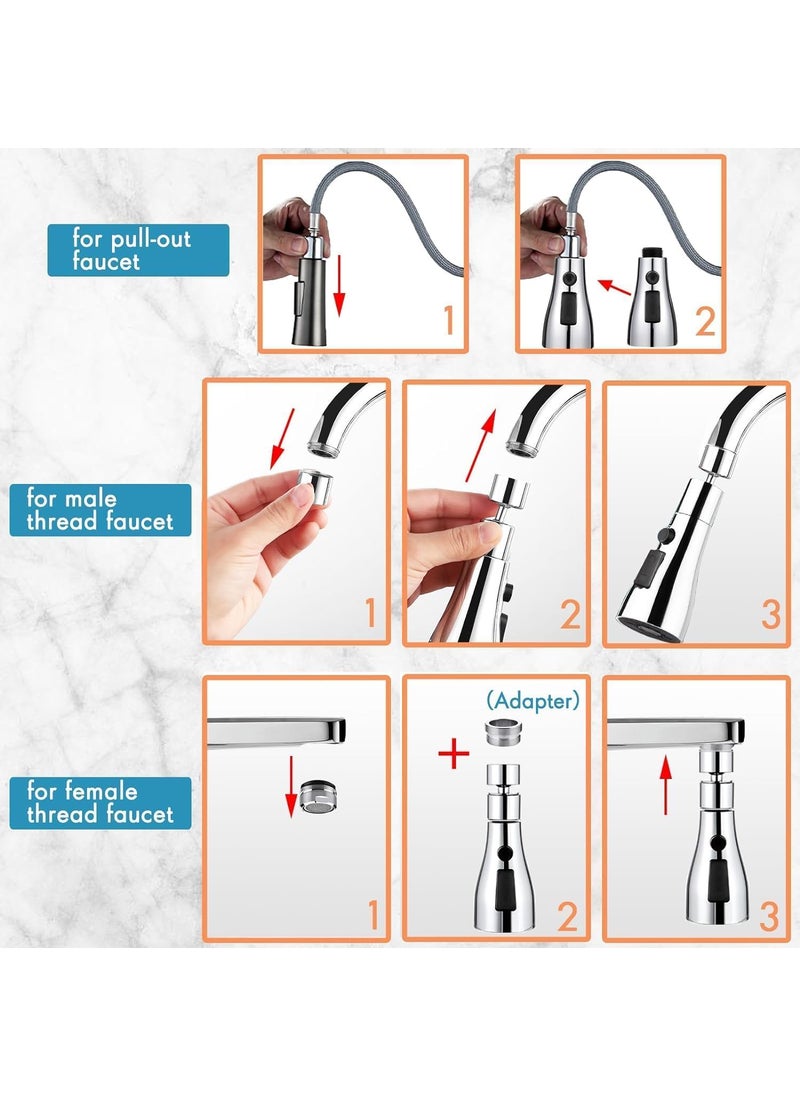 Generic - Tap Extender for Kitchen Sink Flexible Faucet with Tap Extension for Convenient Use Upgrade Your Kitchen Sink with Flexible Tap for Easy Access 1 Year Warranty - Image 1