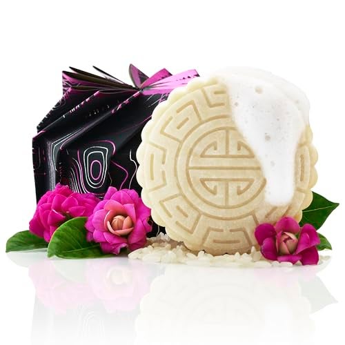 Viori Terrace Garden Shampoo Bar Made with Rice Water - Handcrafted All Natural Shampoo Bars - Sulfate Free Shampoo