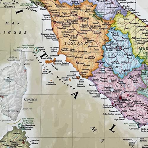 Maps International - Italy Map - Classic Italy Map Poster - Single Side Laminated - 16.5 x 23.4 inches - Image 4