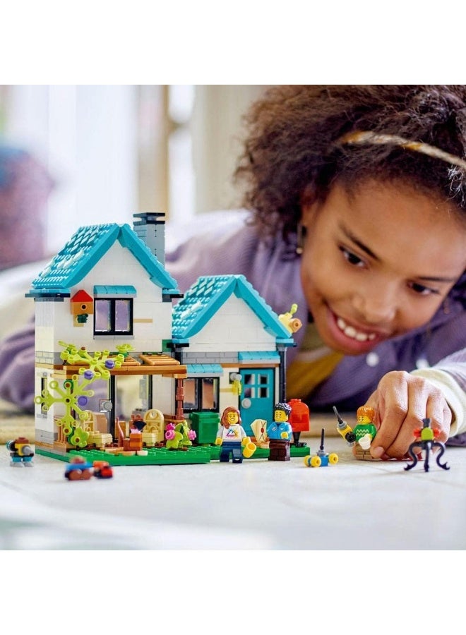 LEGO Creator 3in1 Cosy House 31139 Building Toy Set (808 Pieces) - Image 3