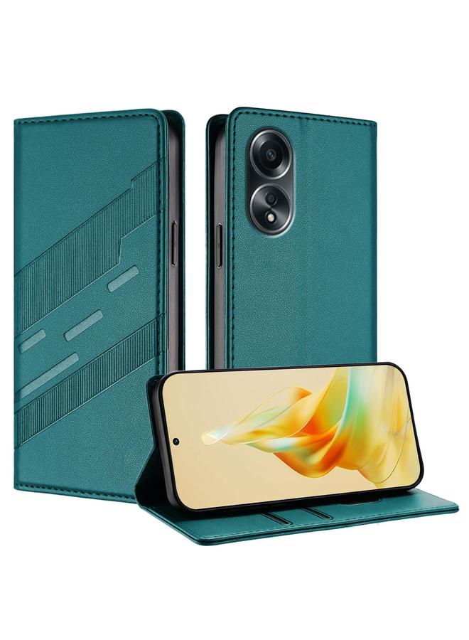 S-TOP Case For OPPO A58 4G Embossed Multi-functional Wallet Retro Leather Phone Case - Image 1