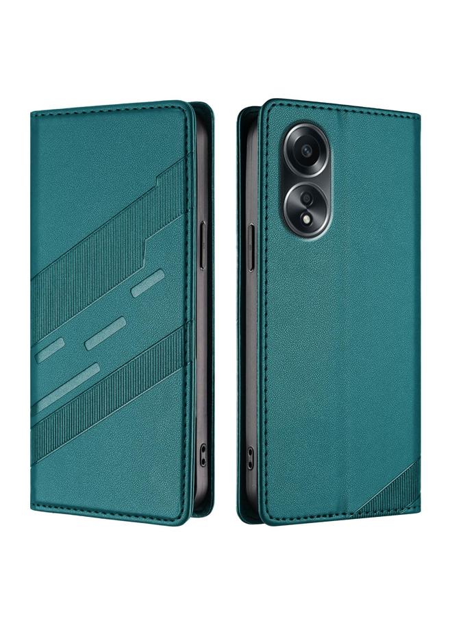 S-TOP Case For OPPO A58 4G Embossed Multi-functional Wallet Retro Leather Phone Case - Image 2