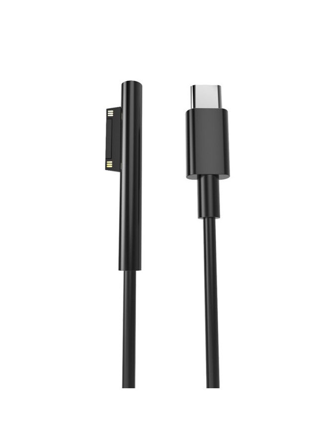 Fast Charging Pd To Type-c Trickle Charging Cable For Microsoft Surface Pro5 Tablet Computer Digital Computer Data Cable-Color:PVC + White Box Packaging - Image 4