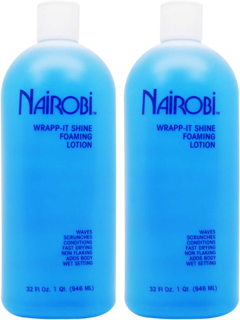 Nairobi WrappIt Shine Foaming Lotion 32 Fl Oz Pack of 2