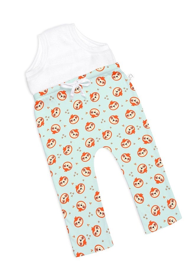 superbottoms Diaper Pants | Cotton Baby Cotton Pants with Attached Padded Underwear | Ideal for Diaper-Free Time, Outings & Potty Training | Unisex Printed | 9-12M | Soft Fit - Image 1