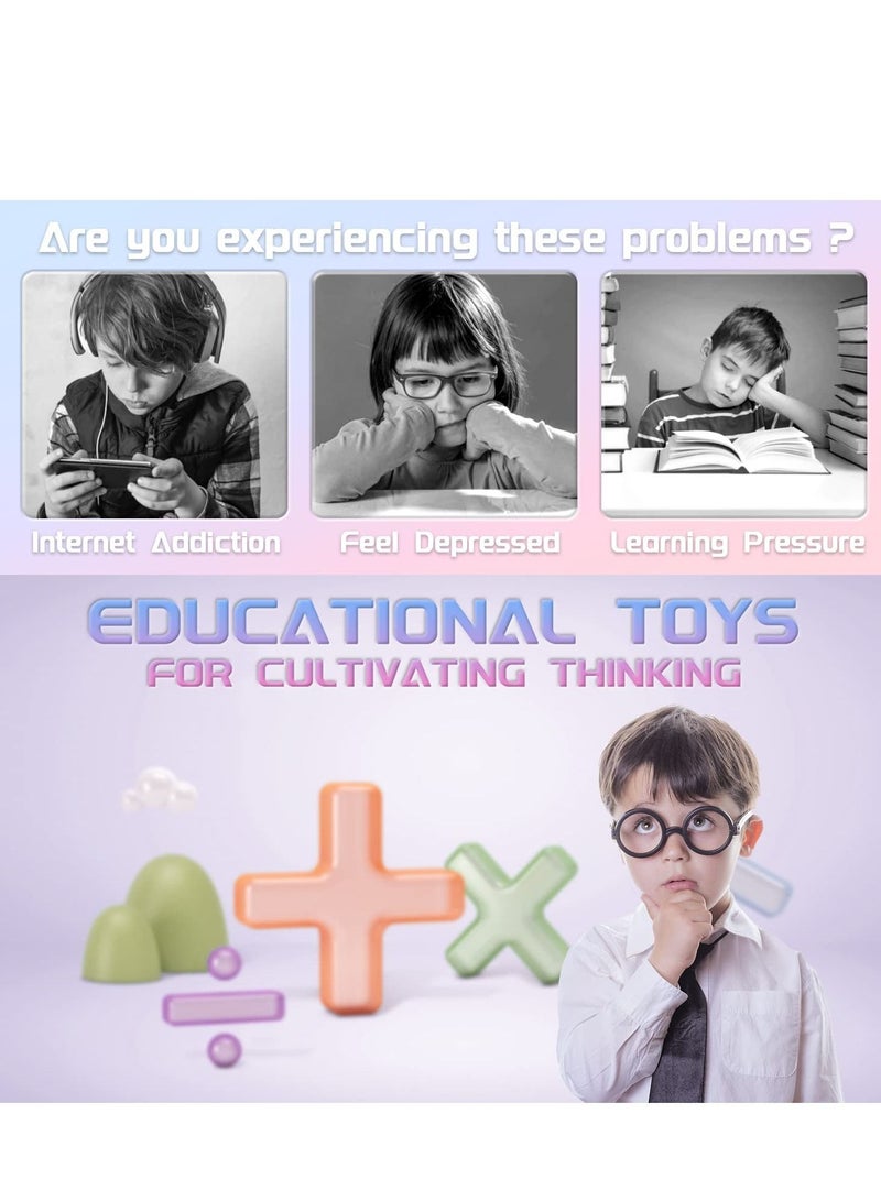 KASTWAVE Magic Bean Rotating Cube,2 in 1 Funny Beads Puzzle Educational Toys,Handheld Spinner Stress Anxiety Relief Ball Game Sensory Toys,Kids Age 3+,Teens and Adult as Birthday Gift 3PCS - Image 5