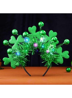 Light Up St Patricks Day Headband Led Shamrock Headpiece Green Hair Accessories Party Costume Headwear - pzsku/ZB105FA45478BE80CF3DEZ/45/_/1735567049/3feb2288-884c-4742-bd49-7236e4fde51a