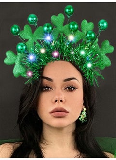 Light Up St Patricks Day Headband Led Shamrock Headpiece Green Hair Accessories Party Costume Headwear - pzsku/ZB105FA45478BE80CF3DEZ/45/_/1735567154/0a2eb9df-5ec2-478f-82f9-2add11e07e37