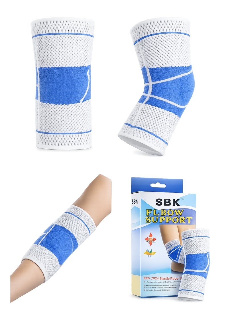 SBK Elastic Elbow Support Brace – Compression Sleeve for Pain Relief, Joint Stability & Sports Protection - Image 2