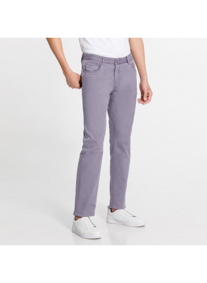 Goldlion Mall Same Style】men's Stretch Slim-fit Commuter Casual Breathable Trousers For Spring/summer - Image 4