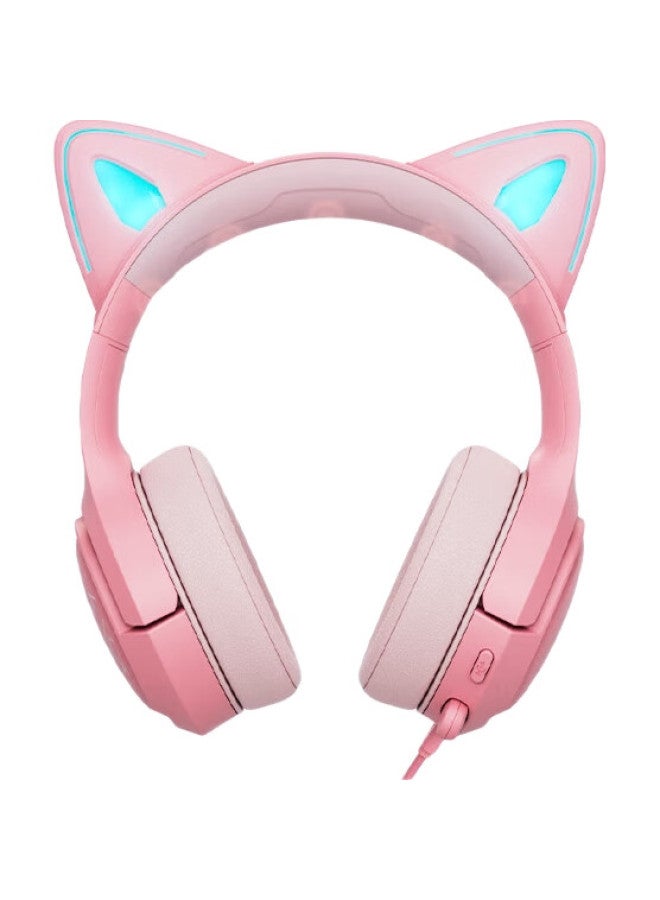 Xiberia M17U Cat Ear Light-Up Gaming Headset, Over-Ear, Popular For E-Sports, Mobile Gaming, Pubg Headphones, Computer Headset, Multi-Platform Compatible, With Replaceable Cable - Image 1