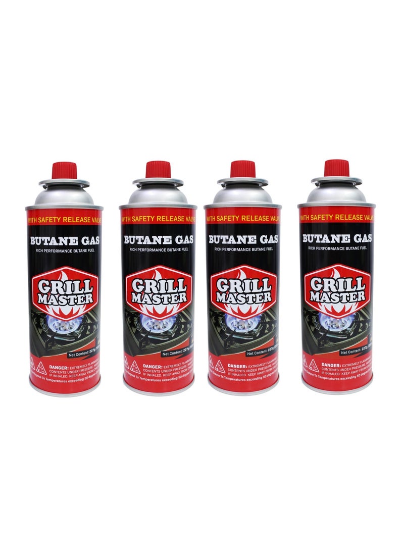 Grill Master 4 قطع غاز البيوتان مع صمام أمان - Image 1