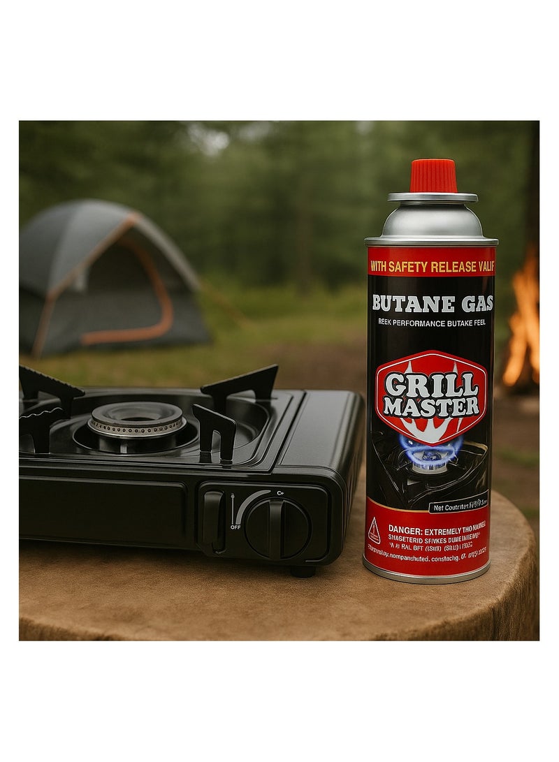 Grill Master 4 قطع غاز البيوتان مع صمام أمان - Image 2