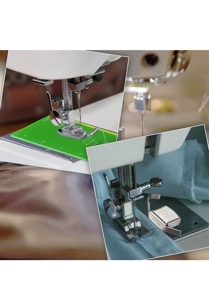 Zikra Seam Allowance Ruler and Magnetic Seam Guide Set for Sewing Machine, 4 Pieces Seam Allowance Ruler and Magnetic Seam Guide for 1/8 to 2 Inch Straight Line Hems - Image 4