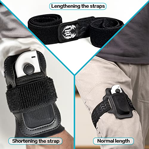 GH 4 Pack Adjustable Leg Straps Compatible with Nintendo Switch/Switch 2, Wrap Short, Extend Long, Joycon Thigh and Wrist Strap for Switch Sports: Soccer, Ring Fit Adventure, Just Dance - Image 3