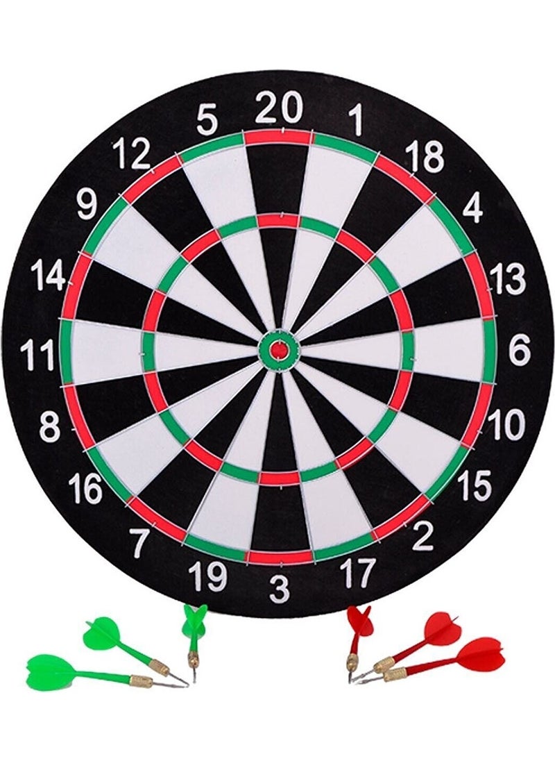 Deniz Sport Double Sided 44 cm Dartboard and 6 Arrows  - Image 1