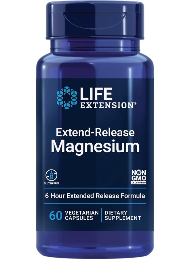Life Extension Extend-Release Magnesium, 60 Vegetarian Capsules - Image 1